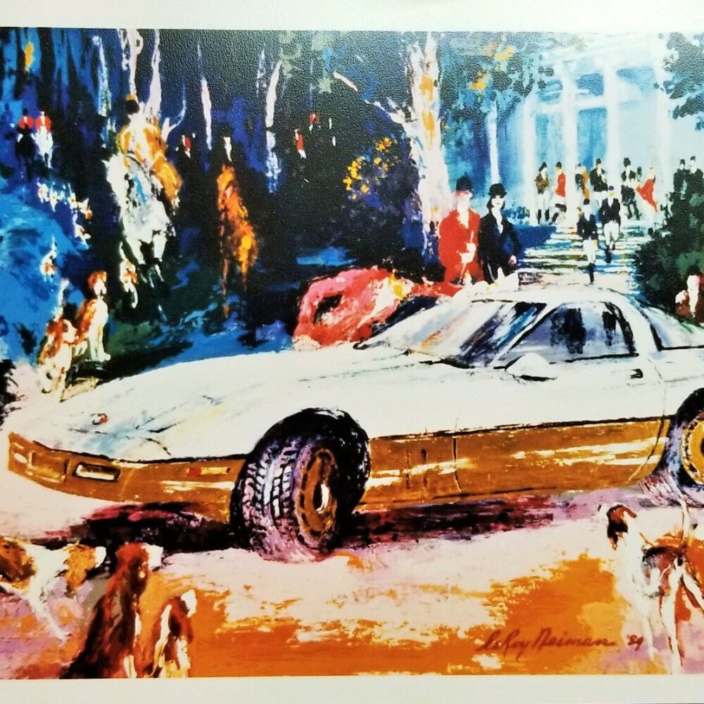 LeROY NEIMAN PROMOTIONAL PICTURE - RENDEZVOUS A LA CORVETTE